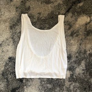 Crop backless tee
